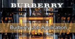 job burberry|burberry job offer.